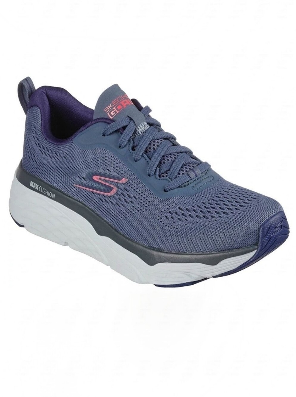Skechers Max Cushioning Elite Destination Point Blue Mesh Running & Walking Shoe
